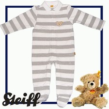 reduziert! STEIFF Nicky Strampler/Spieler/Schlafanzug in grey/white Gr. 80