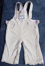 Latzhose- Cord, Gr.74, beige