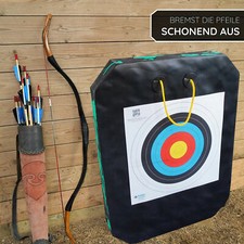 YATE Bogenschießen Zielscheibe mit GRIFF Polimix Junior 80 x 60cm Targets 45lbs 
