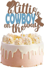 Cowboy Cake Topper Glitzernde
