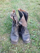 DDR NVA Fallschirmjägerstiefel im Fundzustand 