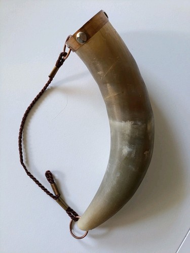 Echtes horn mit kordel - echtes,