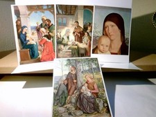 Kunst. 4 x Alte Ansichtskarte