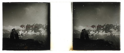 Montagne paar eiskunstlauf - paar,