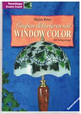 Lampen dekorieren mit Window Color von Marion Weber mit Vorlagebogen Weihnachten