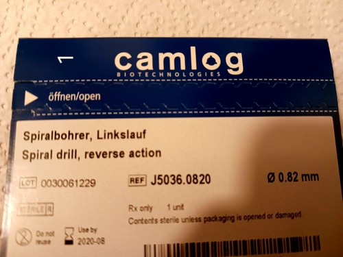Camlog spiralbohrer neu - spiralbohrer,