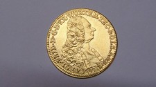 3,91 gramm, 999,9 Gold Carol Friedrich Württemberg 1739,  von 1993, Rand Glatt