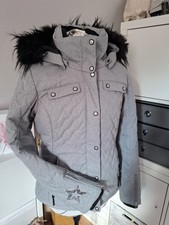 Jacke, Ice Peak, Skijacke, Gr.42, L, hellgrau, Pailetten Stern, Top Zustand