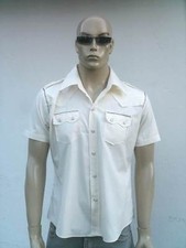 Cooles SKULL TOTENKOPF STRASS Lucky Poker Cowboy Hemd Shirt M 46