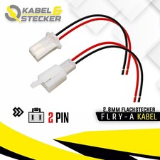 KFZ Stecker 2-polig Reparatursatz Steckverbinder Universalverbinder Auto + Kabel