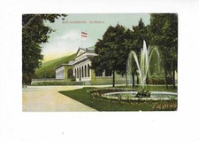 u320 alte  AK Bad Harzburg Kurhaus Springbrunnen Flagge  1911 Kleinformat
