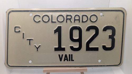 Colorado city license plate - license, /