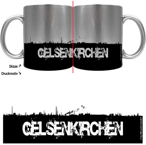 Knallige tasse mit rundum - tasse,