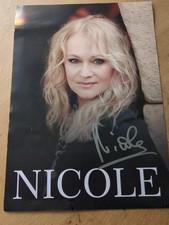 Nicole. Orginales Autogramm