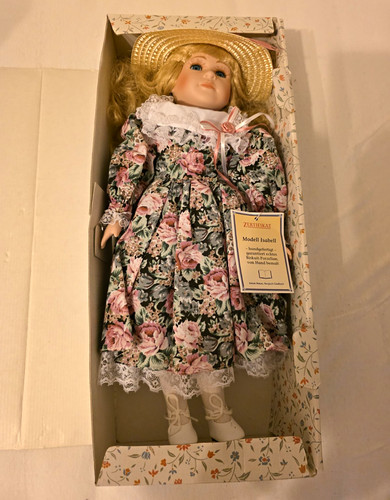 Porzellanpuppe modell isabell - porzellanpuppe,