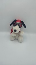 Vintage Snoopy Figur Pilot der rote Baron 1956 / 1966 Peanuts Plüsch ca.18cm
