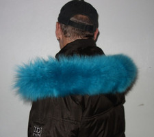 Lamm Fell Kapuze Kragen 80 cm