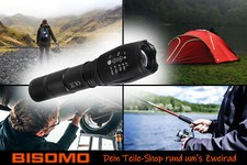 5in1 Ultrahelle taktische Taschenlampe 5W COB LED SOS Strobe-Modus 2000x Zoom