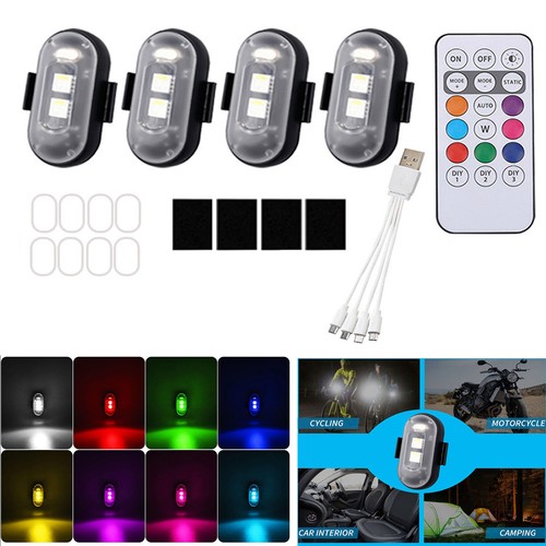 4er rgb auto led licht - led,