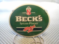 Becks Pilsener Zapfhahnschild
