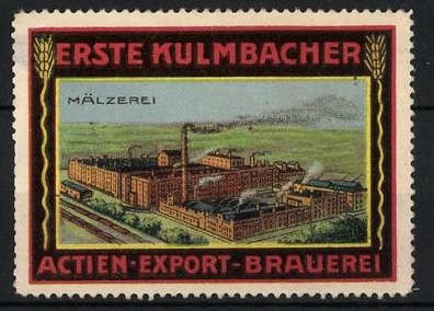 Reklamemarke kulmbach erste - reklamemarke, kulmbach,