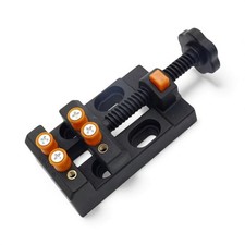 ✅  Mini Schraubstock Tischschraubstock Uhr Bild reparaturen Löten Bohren Schwarz