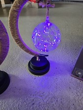 Dekorado Mondlicht Deko-Glasstern und Glaskugel beleuchtet