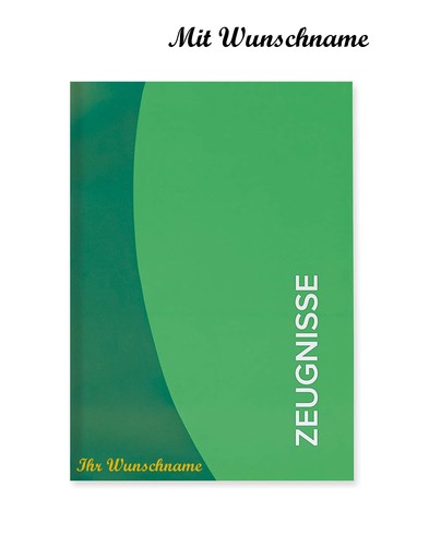 Zeugnismappe mit namensgravur - zeugnismappe,