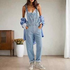 Damen Latzjeans Latzhose Denim