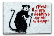 Kunstdruck Banksy - Ratte mit