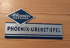 Kleiner Werbe-Aufsteller 12,5 x 6 cm PHOENIX HARBURG ÜBERSTIEFEL um 1950 Z 2