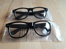 2 Jägermeister Nerdbrille mit durchsichtigen Gläsern OVP