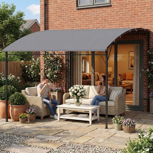Outsunny anbaupavillon pergola - outsunny,