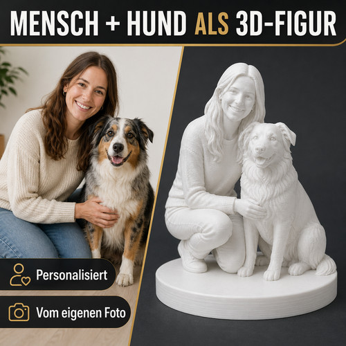 Figur mensch mit hund - mensch, nach