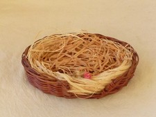 Hundekörbchen geflochten, für Puppenstube oder Deko