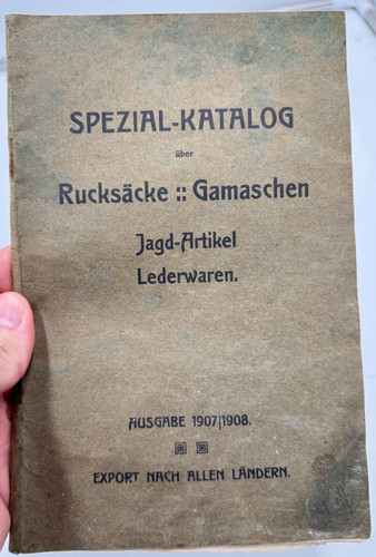Spezial katalog 1907 1908 - 1907,