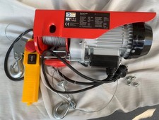 Arebos® Seilwinde 100-200kg, 12m Hubhöhe, elektrische Motorwinde, Hebezug