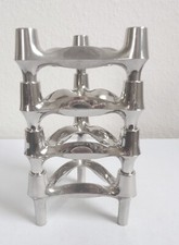 BMF 4er Set Kerzenständer ***alle aus verchromtem Metall*** 60er Jahre