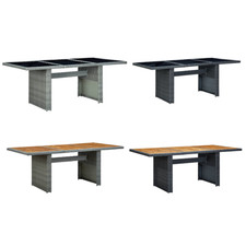 Hartglas Gartentisch Poly