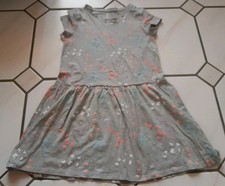 Kleid grau mit Schmetterlinge Mädchen Gr. 134/140 H&M