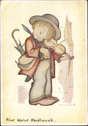 Künstler hummel berta - ak,