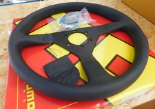 MOMO Montecarlo, Sportlenkrad,Leder,schwarz 320mm,GTE,GTI,CIH,Rally usw.
