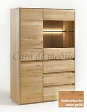 Massivholz Highboard