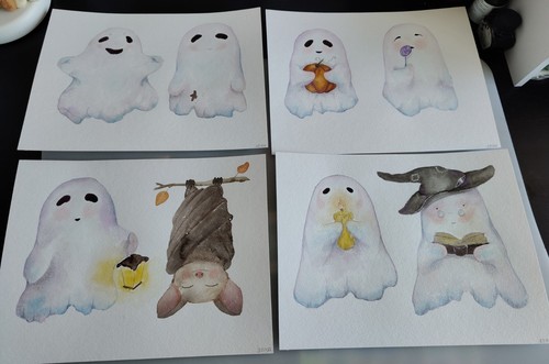 Original watercolor cute - ​original,
