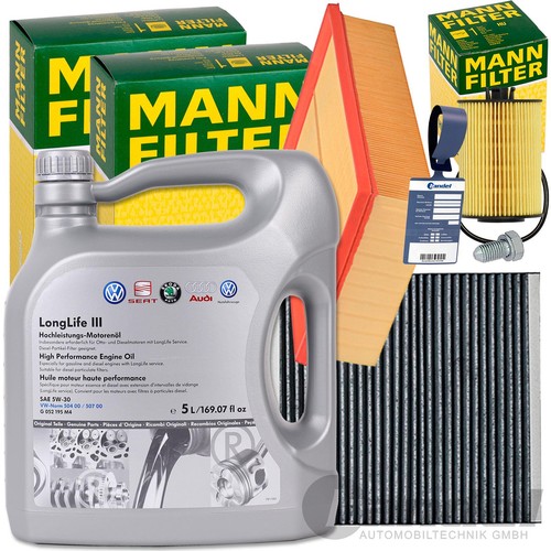 Mann filter set original vw - filter-set+5l,