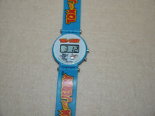 Vintage Quartz Armbanduhr Tom and Jerry 1993 blau Kinder watch kids digi-tech