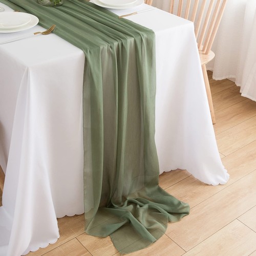 Tischläufer hochzeit chiffon - tischläufer,