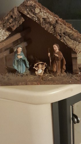 Alte weihnachtskrippe - alte,