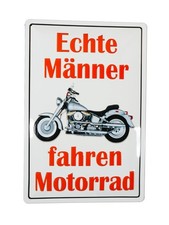 Blechschild "Echte Männer"