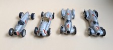 4 Modellautos 1:43, Auto Union Rekord - Rennwagen, Brumm